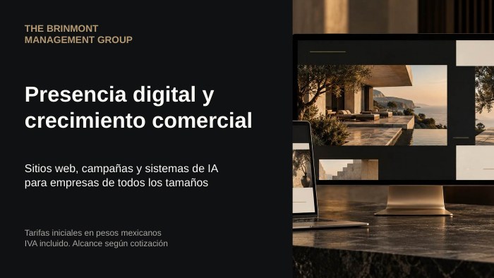 Cover of the Brinmont Spanish presentation