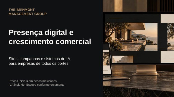 Cover of the Brinmont Brazilian Portuguese presentation